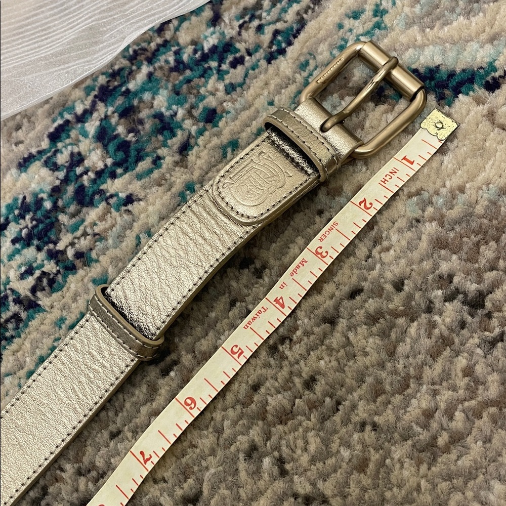Burberry Metallic Belt London 36 90 made Italy leather - Picture 8 of 14